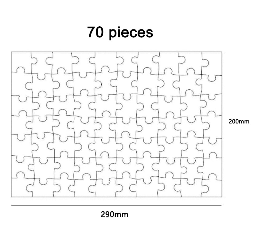 70 pieces, 290*200mm