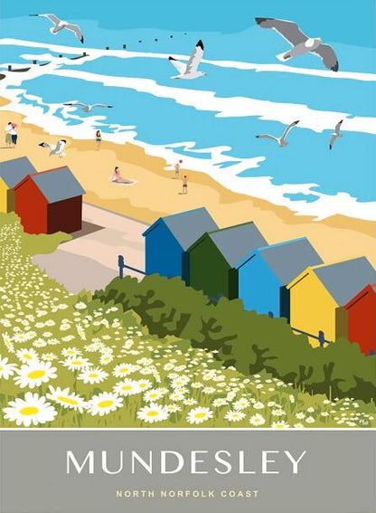 Wooden jigsaw puzzle for adult, MUNDESLEY, North Norfolk Coast