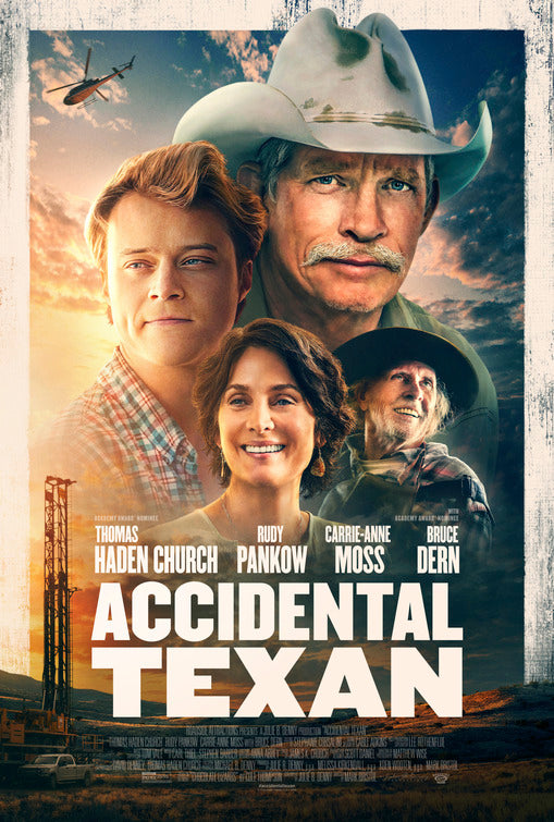 1000 piece jigsaw puzzle for the movie poster: Accidental Texan (2024)