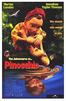 the movie poster: The Adventures Of Pinocchio (1996) ver2