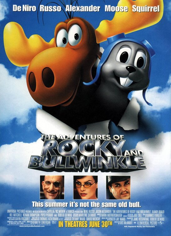 the movie poster: The Adventures of Rocky and Bullwinkle (2000)