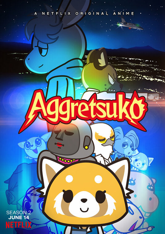 1000 piece jigsaw puzzle for tv poster: Aggretsuko, ver2