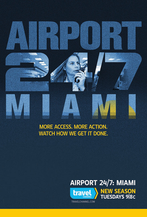 1000 piece jigsaw puzzle for tv poster: Airport 24/7: Miami