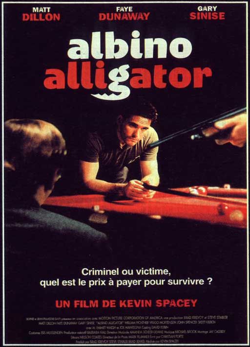 the movie poster: Albino Alligator (1997) ver3