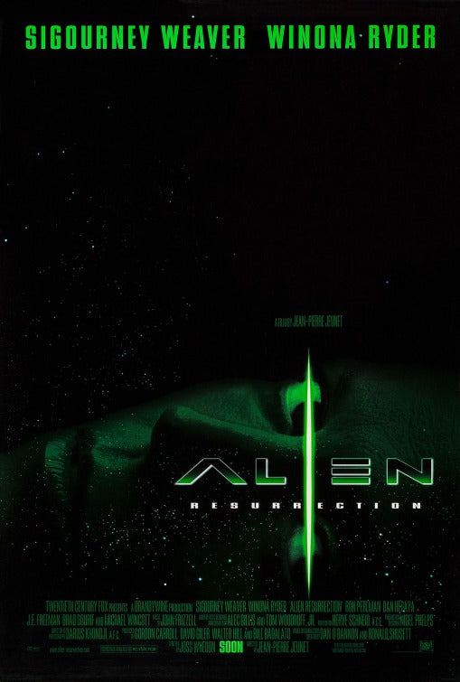 the movie poster: Alien: Resurrection (1997) ver2