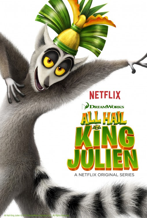 1000 piece jigsaw puzzle for tv poster: All Hail King Julien