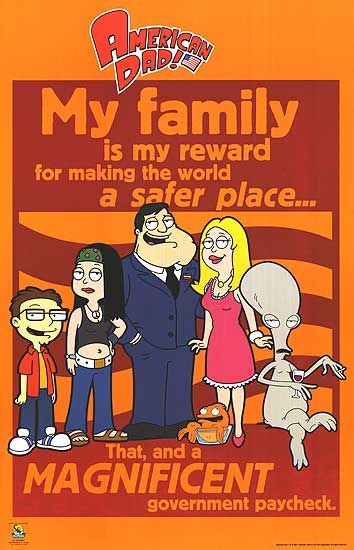 1000 piece jigsaw puzzle for tv poster: American Dad