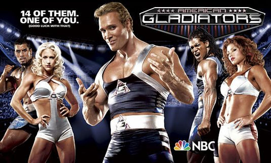 1000 piece jigsaw puzzle for tv poster: American Gladiators