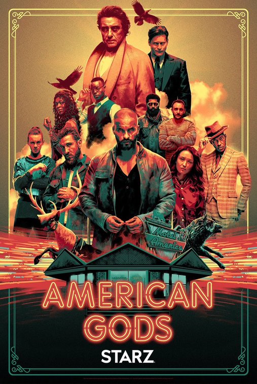 1000 piece jigsaw puzzle for tv poster: American Gods, ver14