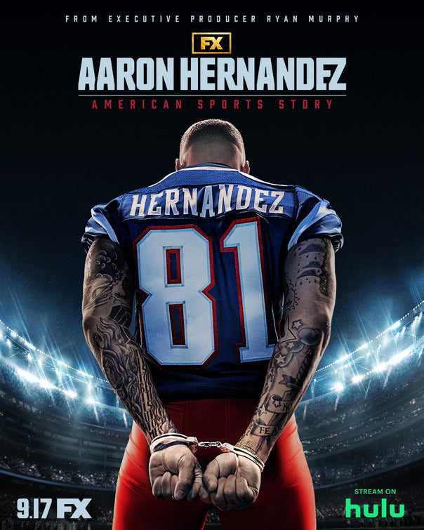 1000 piece jigsaw puzzle for tv poster: American Sports Story: Aaron Hernandez