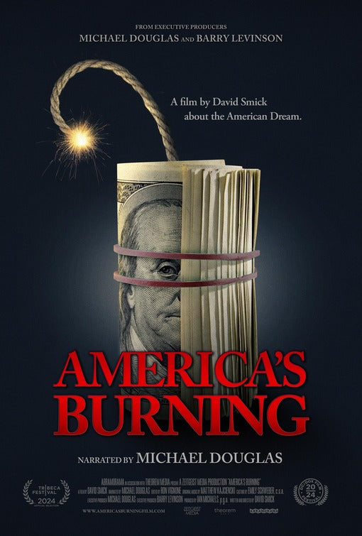 1000 piece jigsaw puzzle for the movie poster: America's Burning (2024)