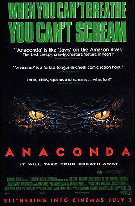 the movie poster: Anaconda (1997)