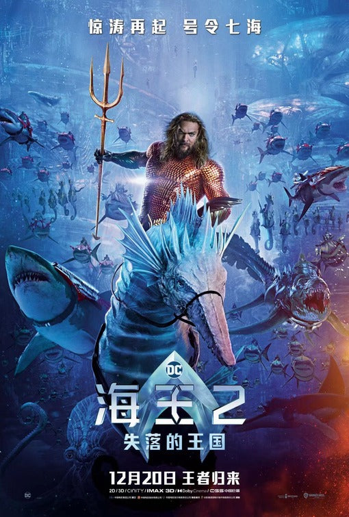 1000 piece jigsaw puzzle for the movie poster: Aquaman and the Lost Kingdom (2023) ver2