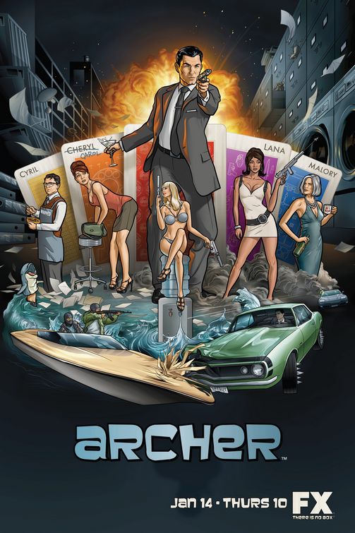 1000 piece jigsaw puzzle for tv poster: Archer