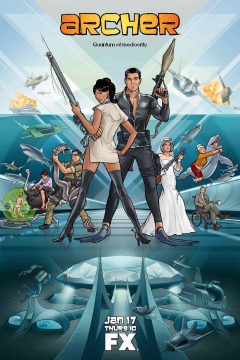 1000 piece jigsaw puzzle for tv poster: Archer, ver3