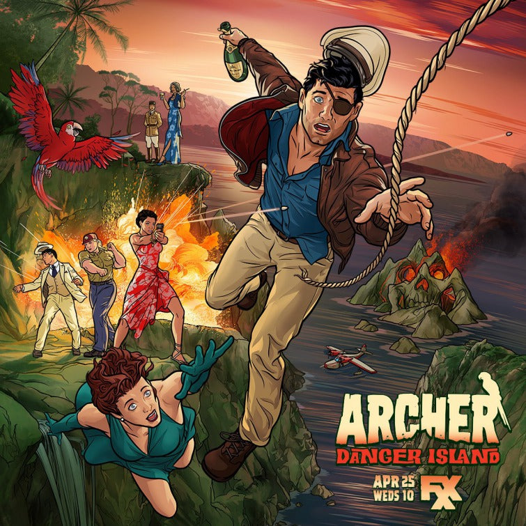 1000 piece jigsaw puzzle for tv poster: Archer, ver6