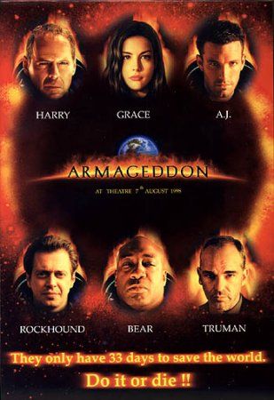 the movie poster: Armageddon (1998) ver6