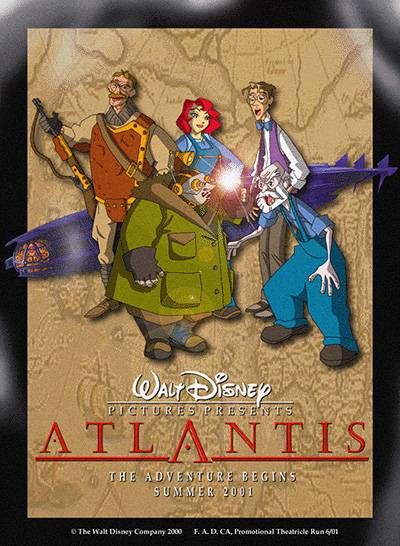 the movie poster: Atlantis: The Lost Empire (2001) ver4