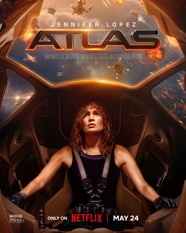 1000 piece jigsaw puzzle for the movie poster: Atlas (2024)