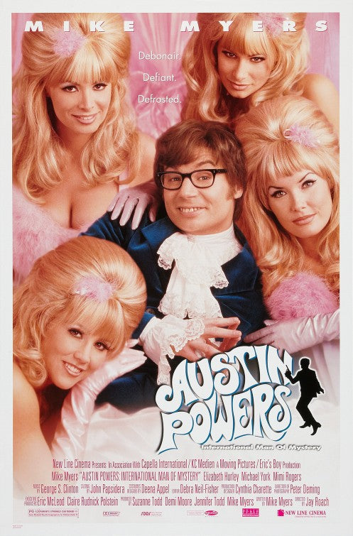 the movie poster: Austin Powers: International Man Of Mystery (1997) ver1