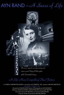 the movie poster: Ayn Rand: A Sense Of Life (1997)