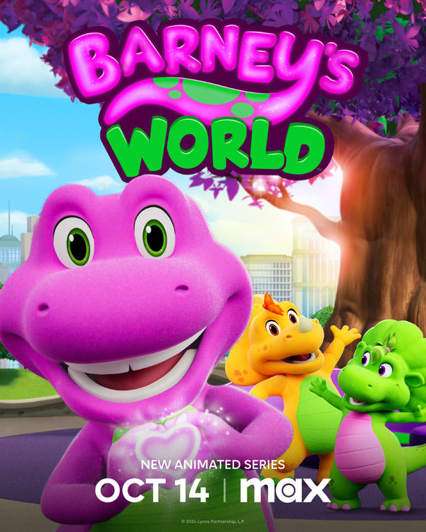 1000 piece jigsaw puzzle for tv poster: Barney's World