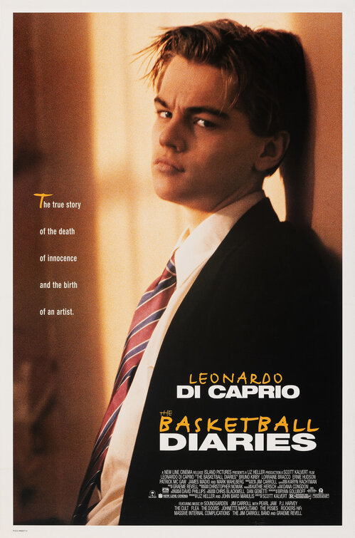 the movie poster: The Basketball Diaries (1995)