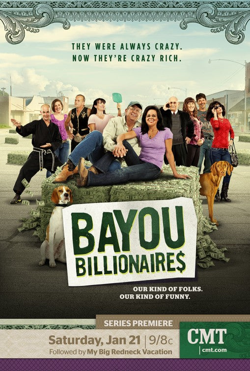 1000 piece jigsaw puzzle for tv poster: Bayou Billionaires