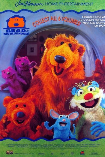 1000 piece jigsaw puzzle for tv poster: Bear in the Big Blue House