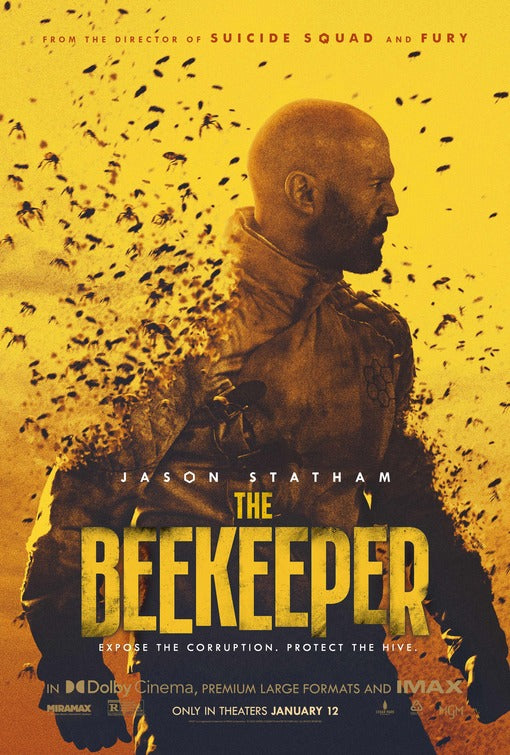 1000 piece jigsaw puzzle for the movie poster: The Beekeeper (2024)