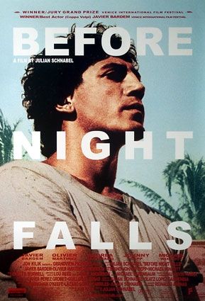 the movie poster: Before Night Falls (2000)