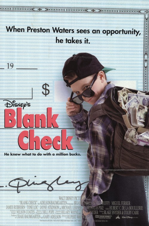 the movie poster: Blank Check (1994)