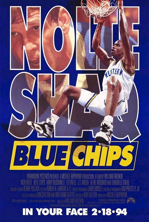 the movie poster: Blue Chips (1994)