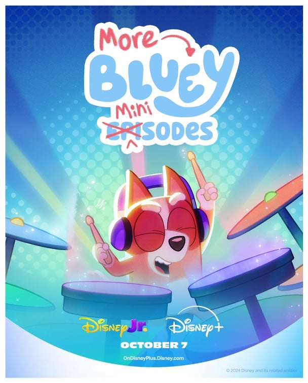 1000 piece jigsaw puzzle for tv poster: Bluey Minisodes