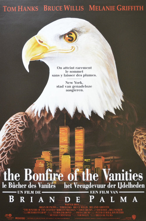 the movie poster: The Bonfire of the Vanities (1990) ver2