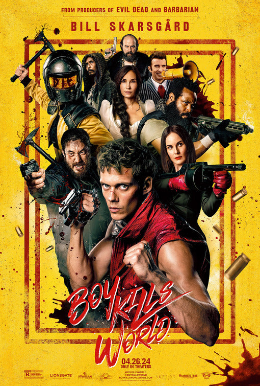 1000 piece jigsaw puzzle for the movie poster: Boy Kills World (2024)