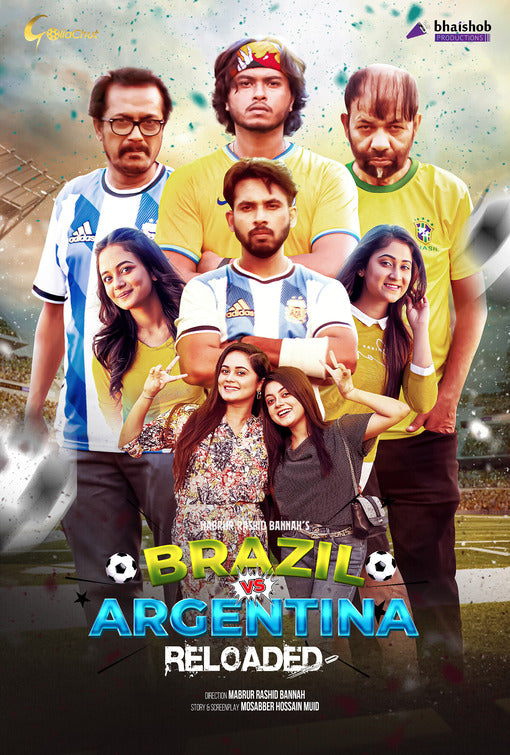 1000 piece jigsaw puzzle for tv poster: Brazil vs. Argentina Reloaded