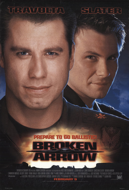 the movie poster: Broken Arrow (1996) ver1