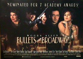 the movie poster: Bullets Over Broadway (1994) ver2