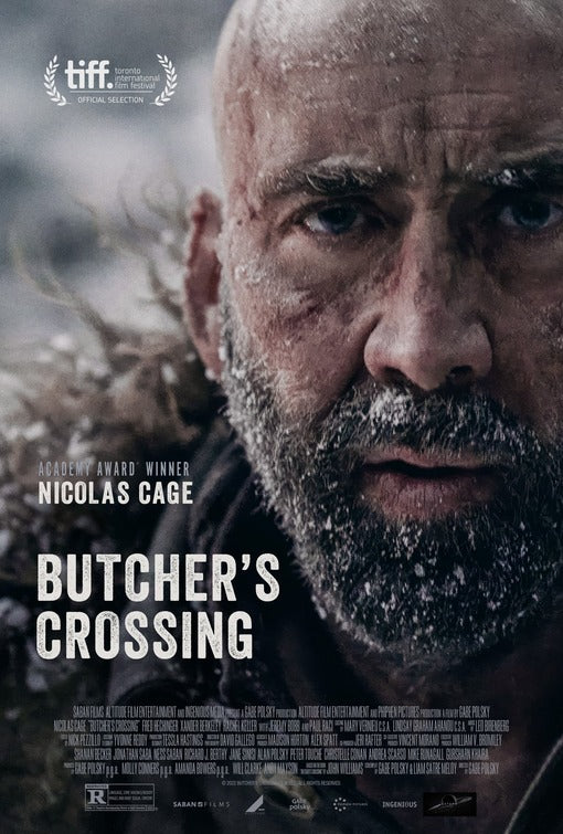 1000 piece jigsaw puzzle for the movie poster: Butcher's Crossing (2023)