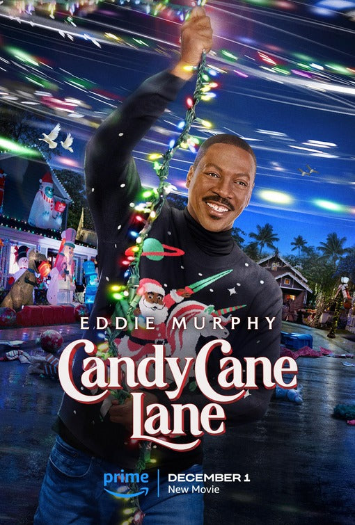 1000 piece jigsaw puzzle for the movie poster: Candy Cane Lane (2023)