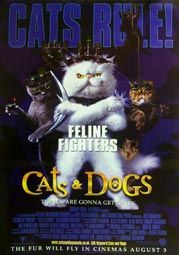 the movie poster: Cats & Dogs (2001) ver2