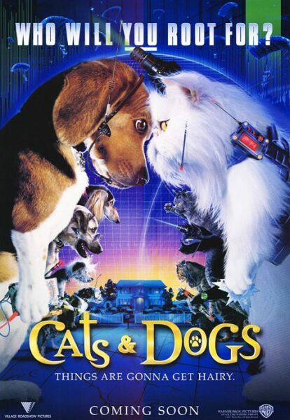 the movie poster: Cats & Dogs (2001) ver3