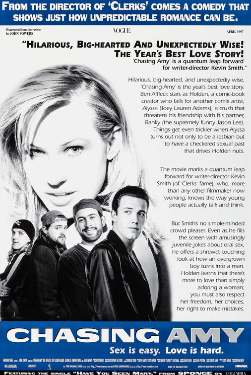 the movie poster: Chasing Amy (1997) ver2