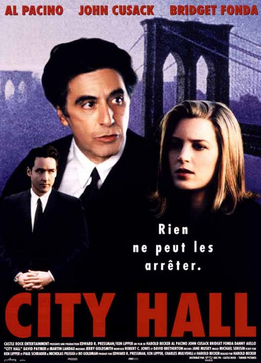 the movie poster: City Hall (1996) ver2