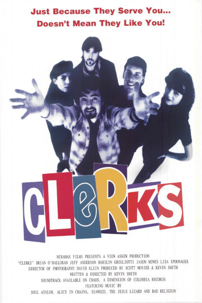 the movie poster: Clerks (1994) ver2