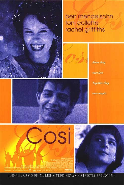 the movie poster: Cosi (1997)