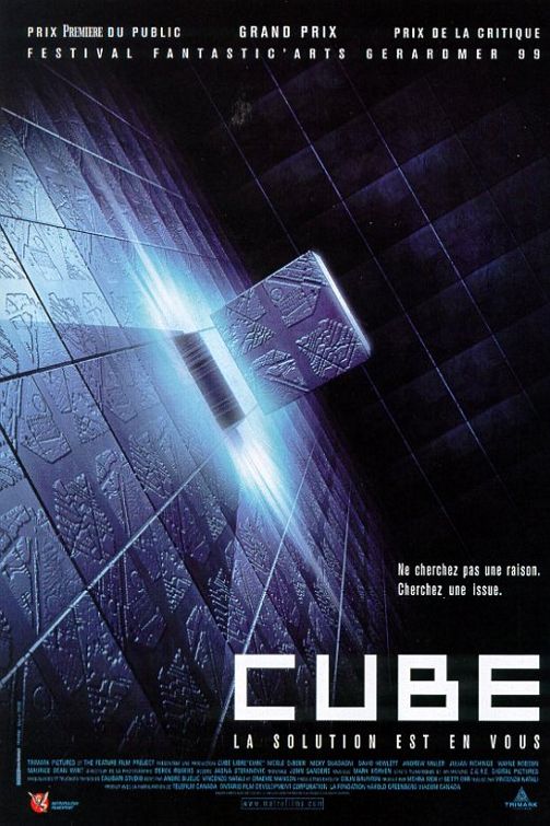 the movie poster: Cube (1998) ver1