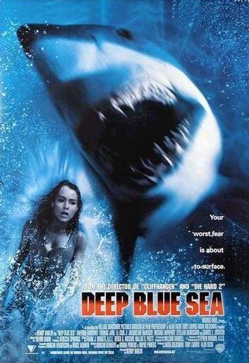 the movie poster: Deep Blue Sea (1999) ver2