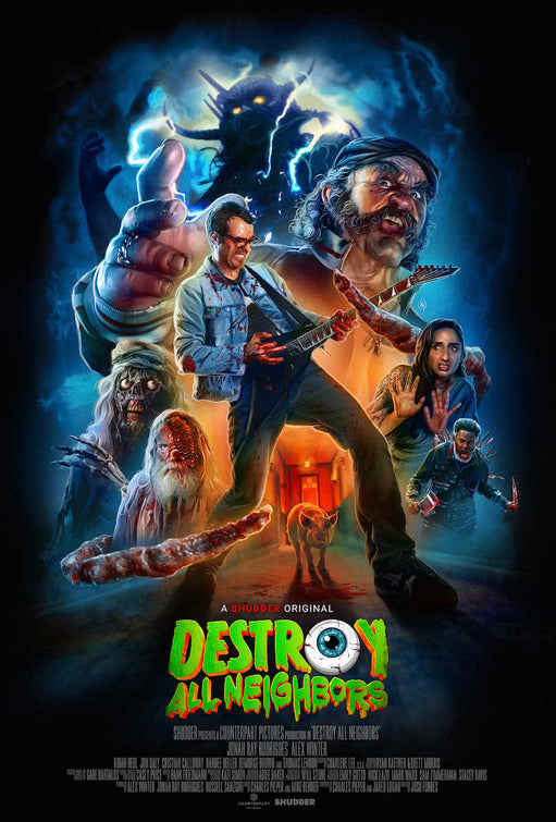 1000 piece jigsaw puzzle for the movie poster: Destroy All Neighbors (2024)